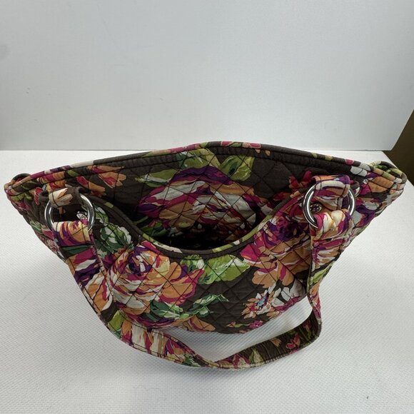 Vera Bradley English Rose Quilted Shoulder Bag Purse Wallet Set Floral Retired - Picture 3 of 16
